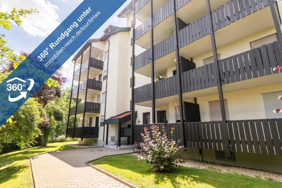 Passau - Ruhige, sonnige Lage 2-Zimmer-Wohnung mit großzügigem Wohnzimmer, Balkon und Wannenbad