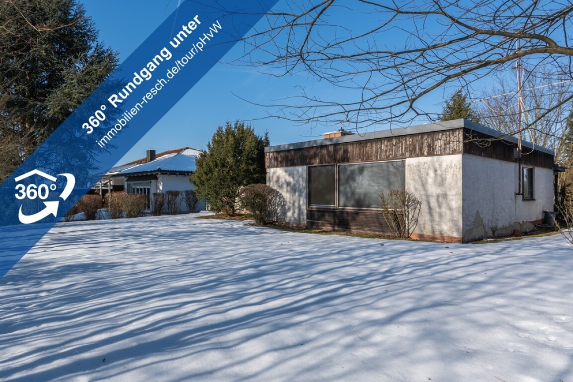 Passau - Passau-Haidenhof/Nord: Bungalow, 140 m² ebenerdige Wohnfläche, Baujahr: 1972, Komplettrenovierung notwendig
