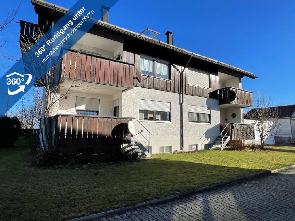 Solide 3-Zimmer-Wohnung in absolut ruhiger Lage mit Balkon & Festgarage in Salzweg