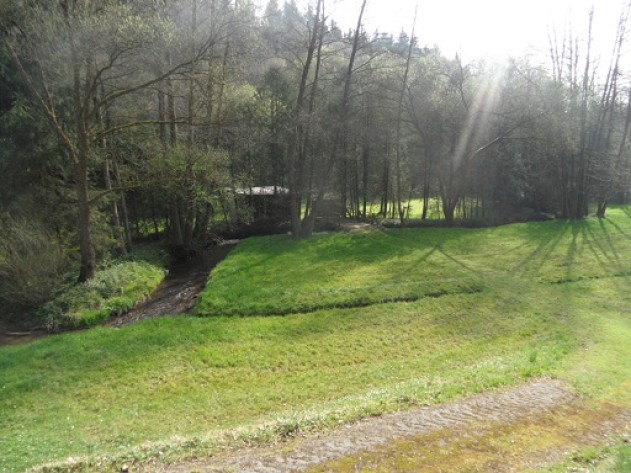 Freizeitgrundstück  - Freizeitgrundstück mit neuem und altem Blockhaus Nähe Sandbach 