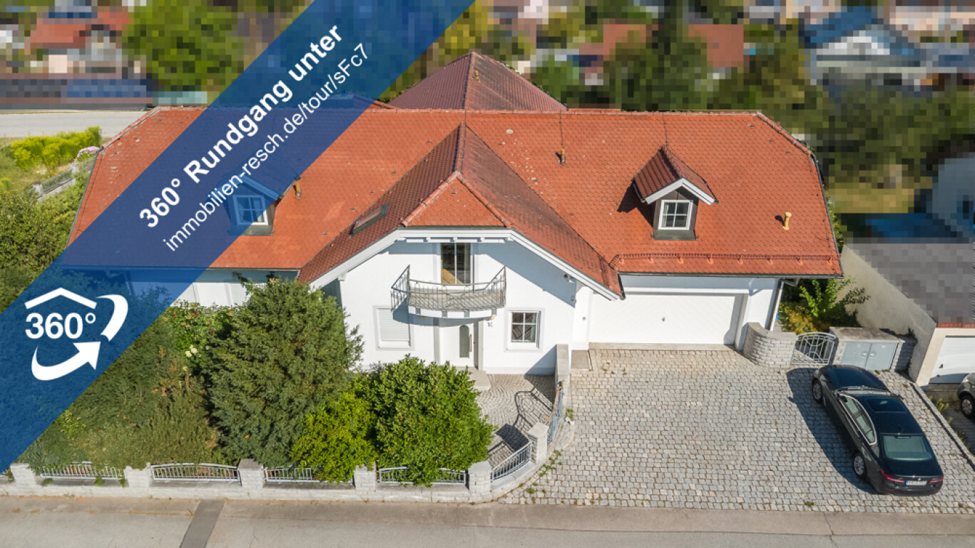 Großzügiges Wohnhaus in Salzweg/Straßkirchen mit 4 Tageslichtbädern, Kachelofen und Sauna
