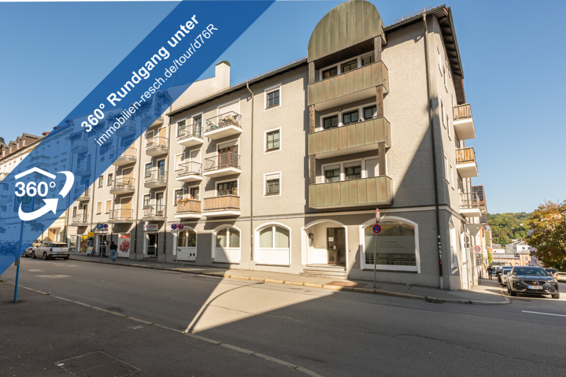 Passau - In direkter Nähe zum Zentrum 2-Zimmer-Wohnung mit offener Küche, Balkon und Wannenbad