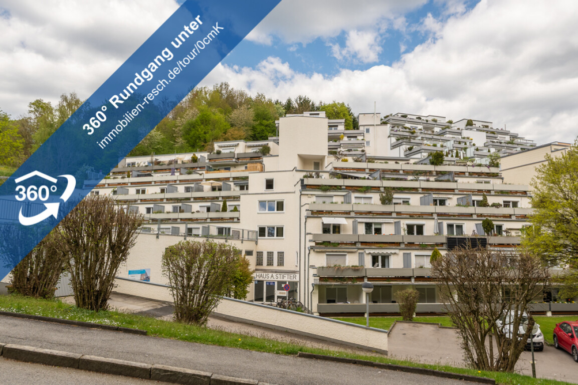 Passau - 1-Zimmer-Appartement mit Duschbad, Kochzeile, Sonnenterrasse und Tiefgaragenstellplatz in Uni nähe!