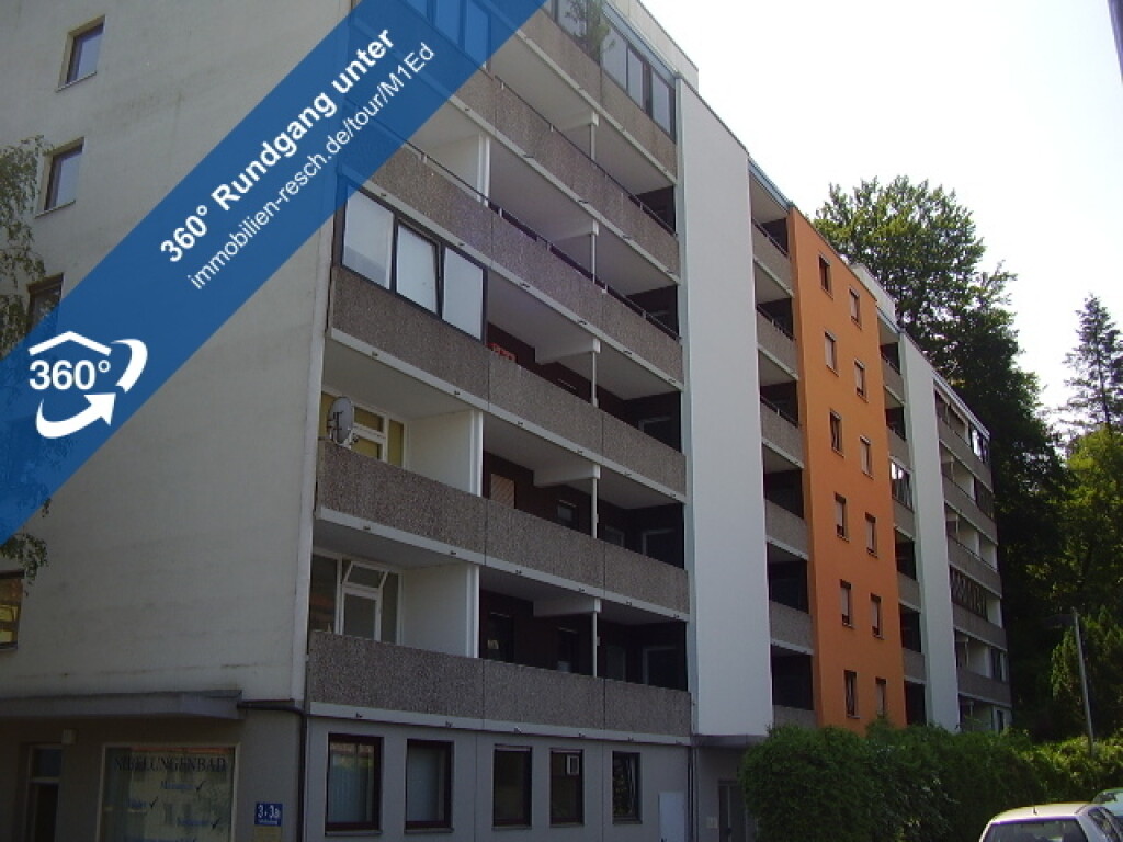 Passau - Komplett saniert in bester Lage!1-Zimmer-Wohnung mit Balkon, Duschbad & EBK